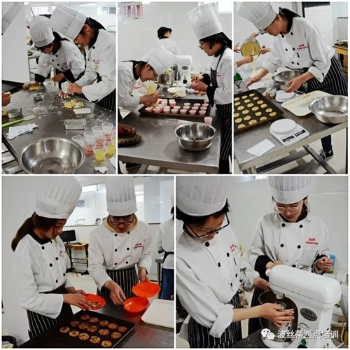 大學生在波絲蒂西點學校參加技能培訓 收獲滿滿 大學生在波絲蒂西點學校參加技能培訓 收獲滿滿